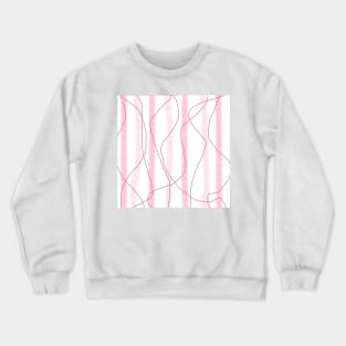 Pink Lines Crewneck Sweatshirt